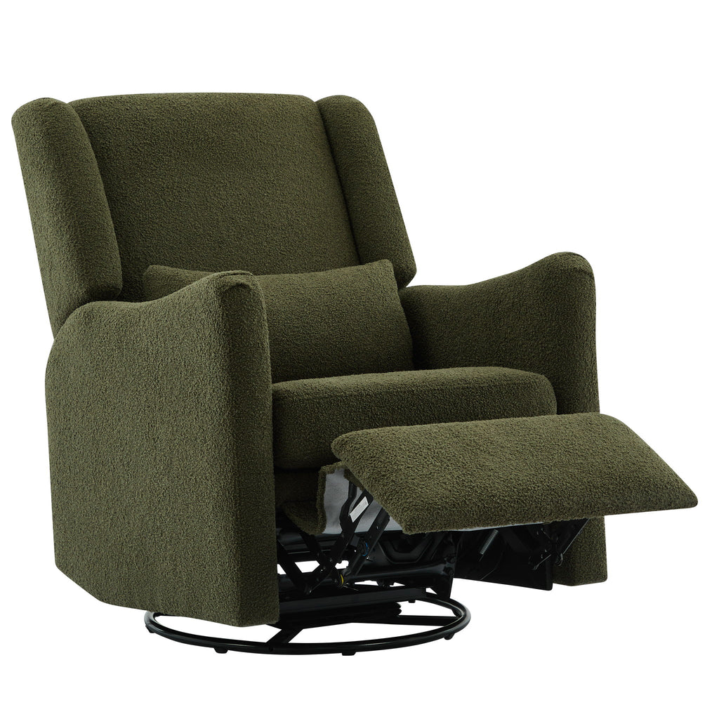 Wide Wingback Swivel Glider Rocker Recliner Chair