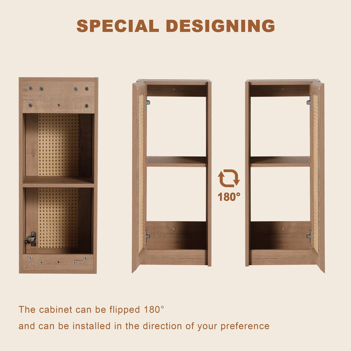 Bathroom Vanity & Art Sink And Side Cabinet, Float Mounting Design