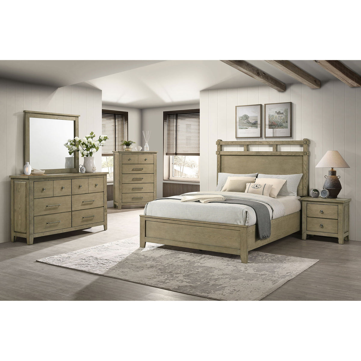 Pelton - 2 Drawer Nightstand - Oak