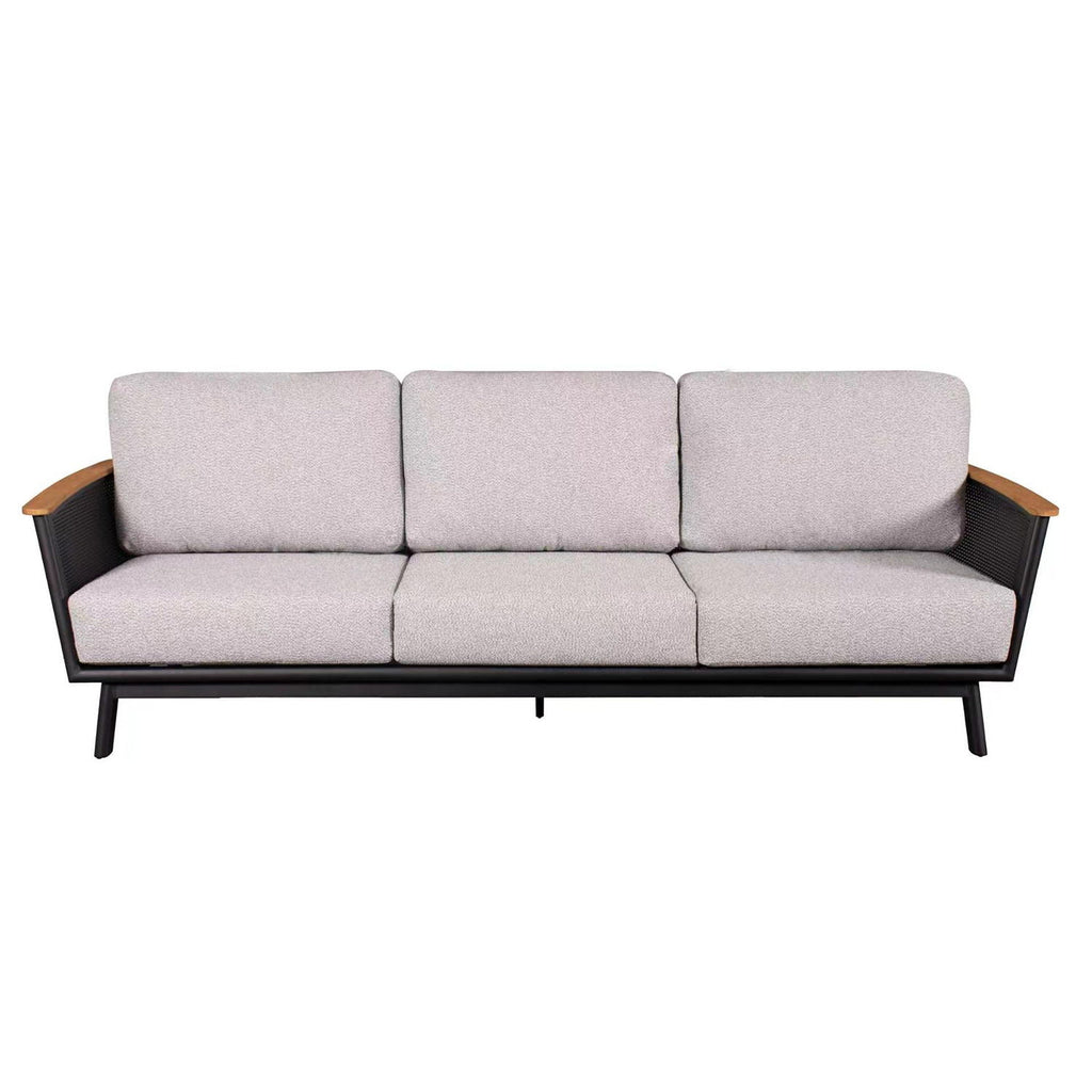 Sofa Set With Armrests - Black / Black Multi