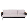 Sofa Set With Armrests - Black / Black Multi