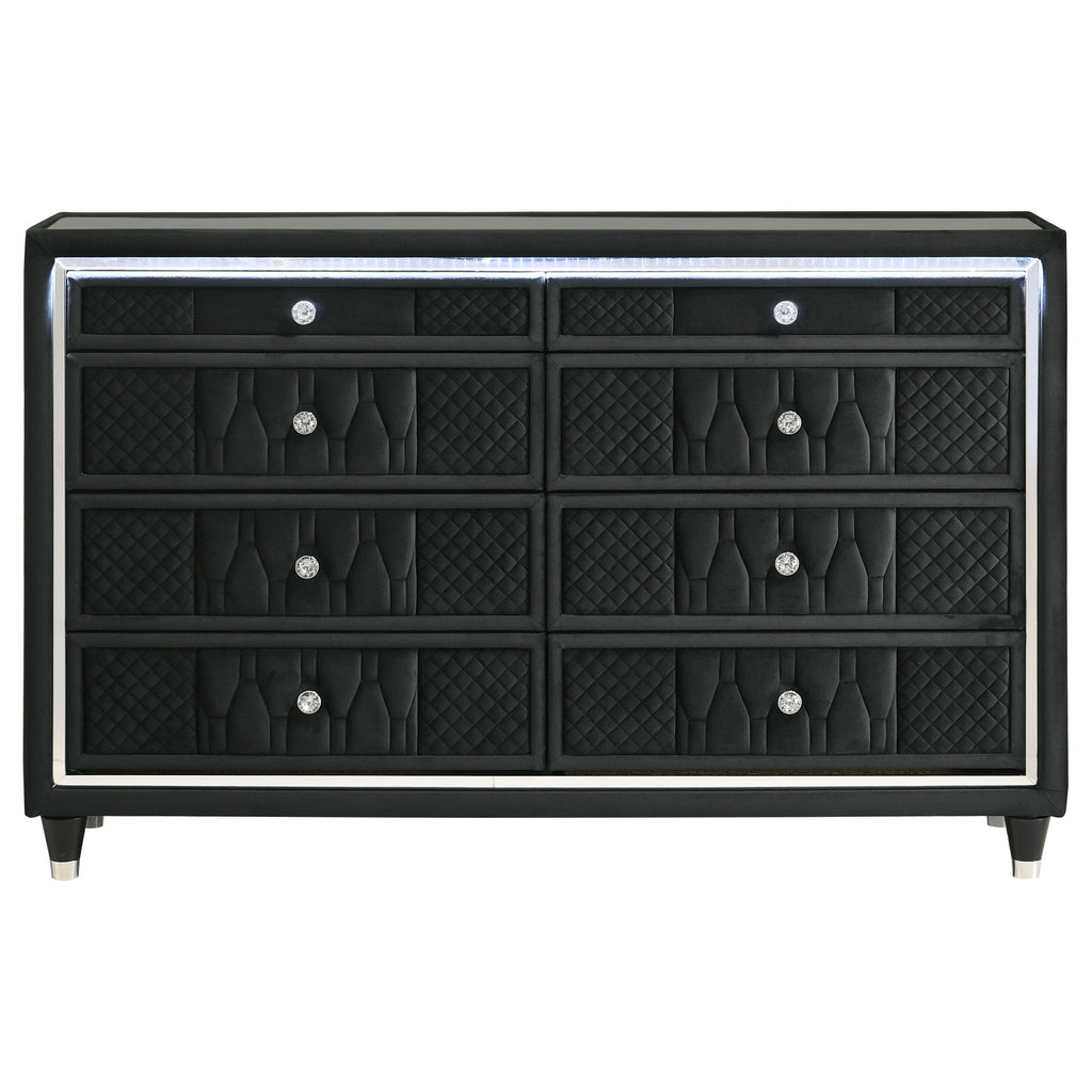 Mika - 8 Drawer LED Dresser
