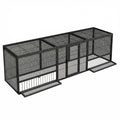 Thickened Chicken Coop For Outdoor - Black / Silver