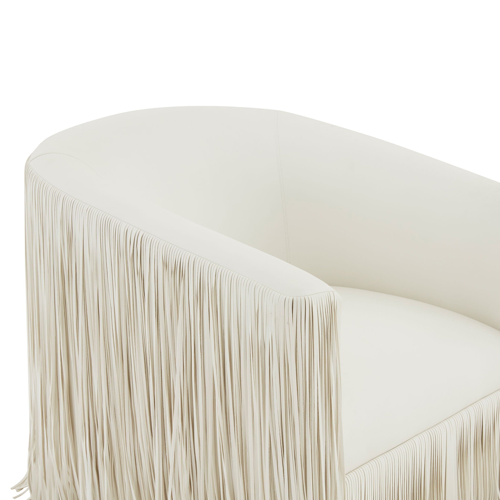 Isle - Swivel Chair With Fringe Accent