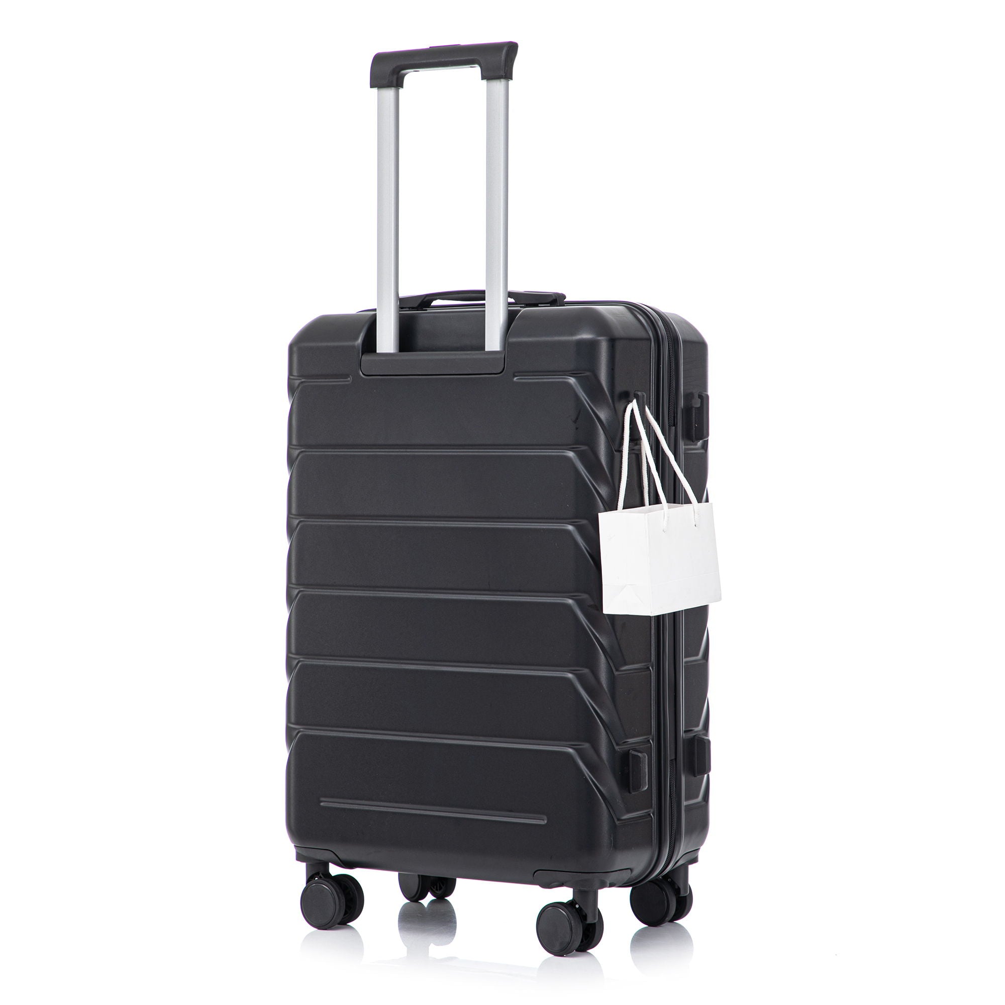 Hard Shell Luggage With Scratch Resistant Surface, 4 Wheels, Combination Lock & Side Hooks