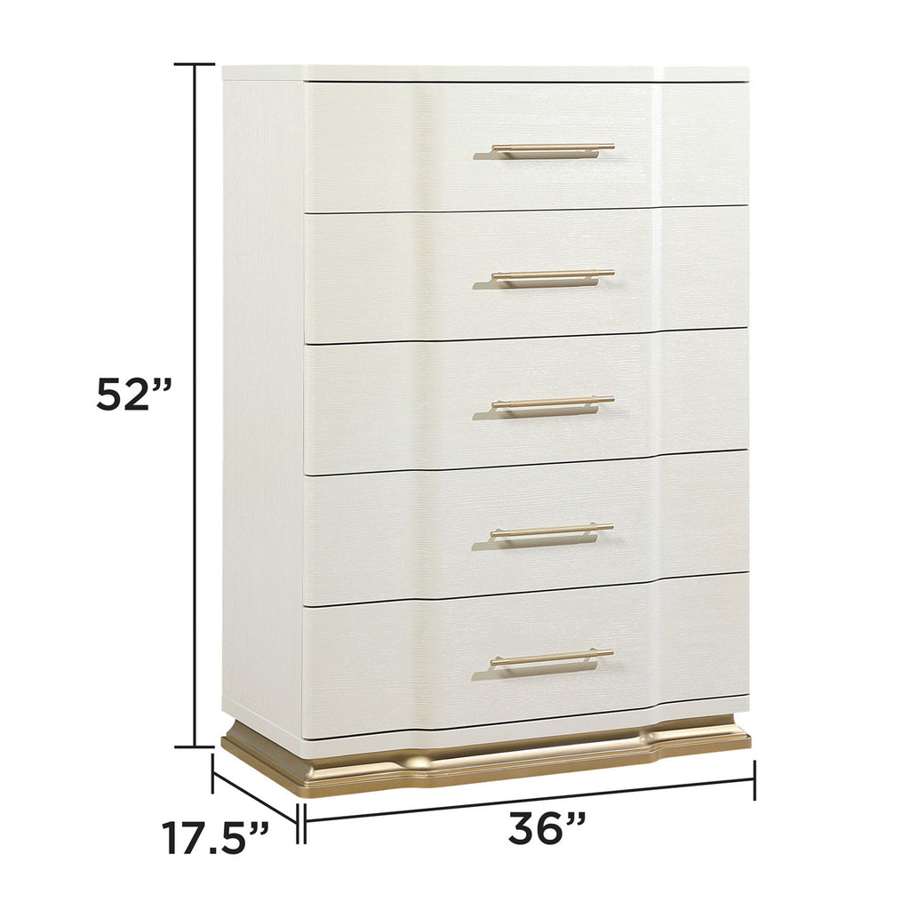 Lexington - 5 Drawer Chest - Beige