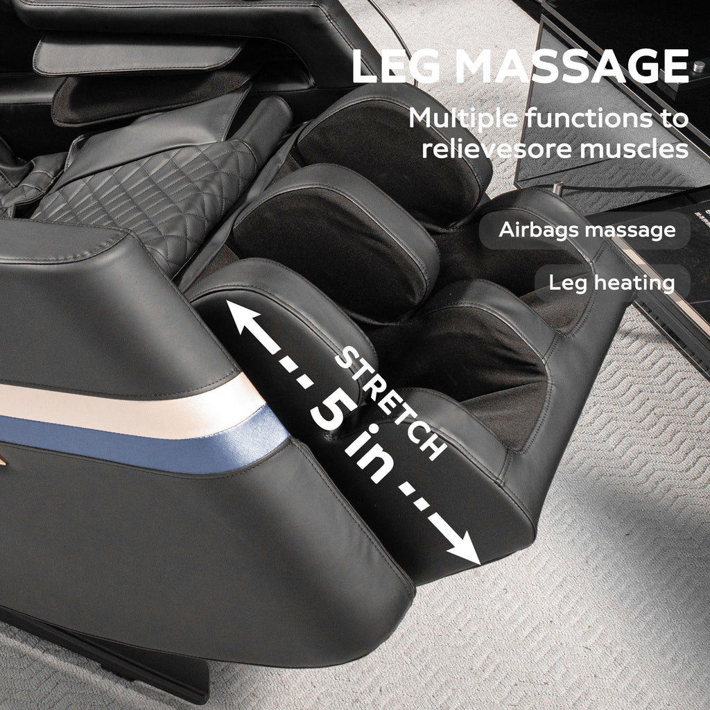 Massage Chair Recliner & Zero Gravity & Full Body Air Pressure - Black