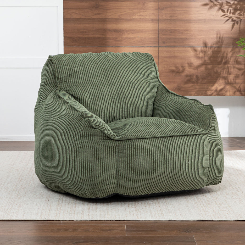Comfy Bean Bag Chair With Filler, Fluffy And Cozy Seating