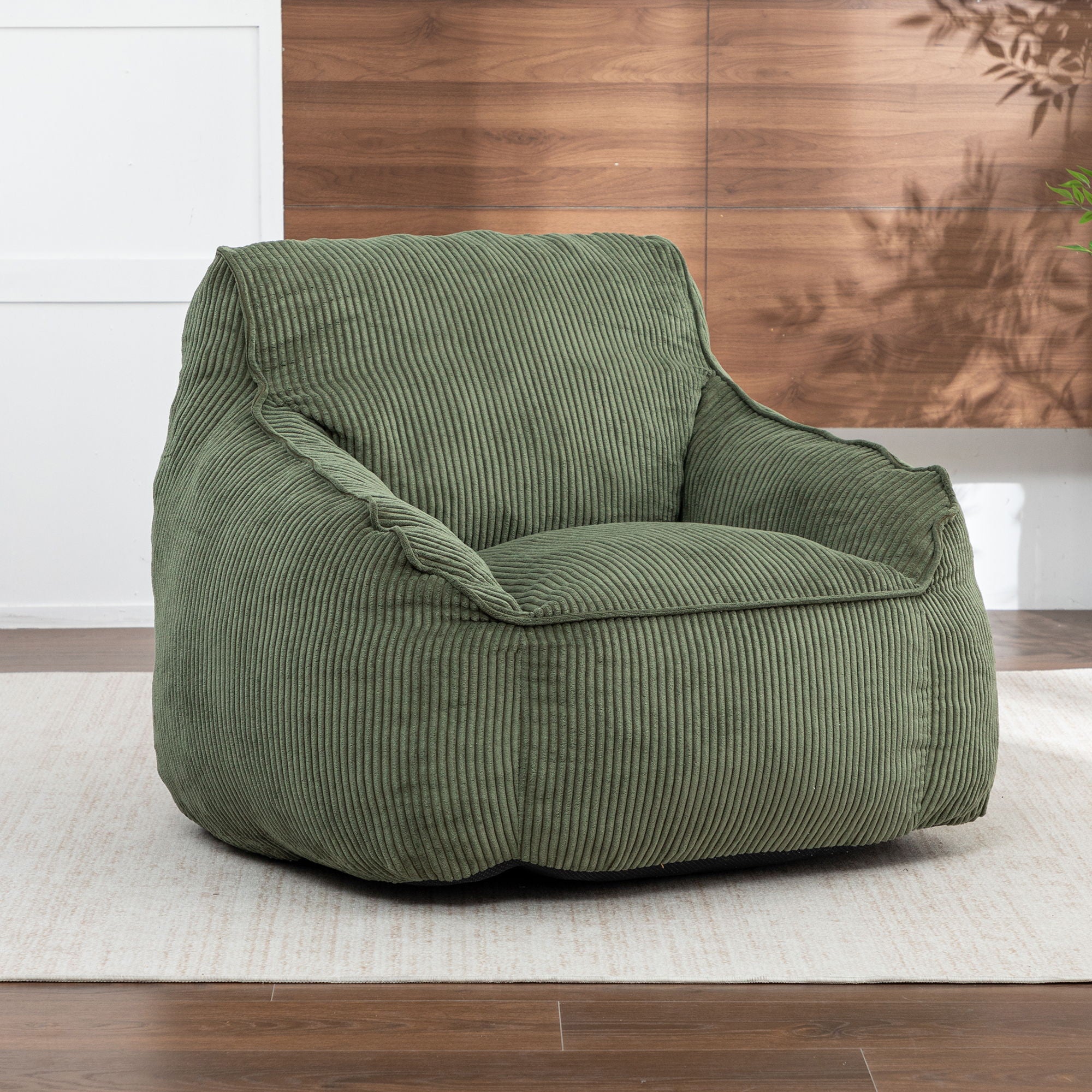 Comfy Bean Bag Chair With Filler, Fluffy And Cozy Seating