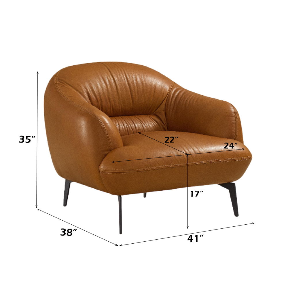 Leonia - Chair - Cognac Leather