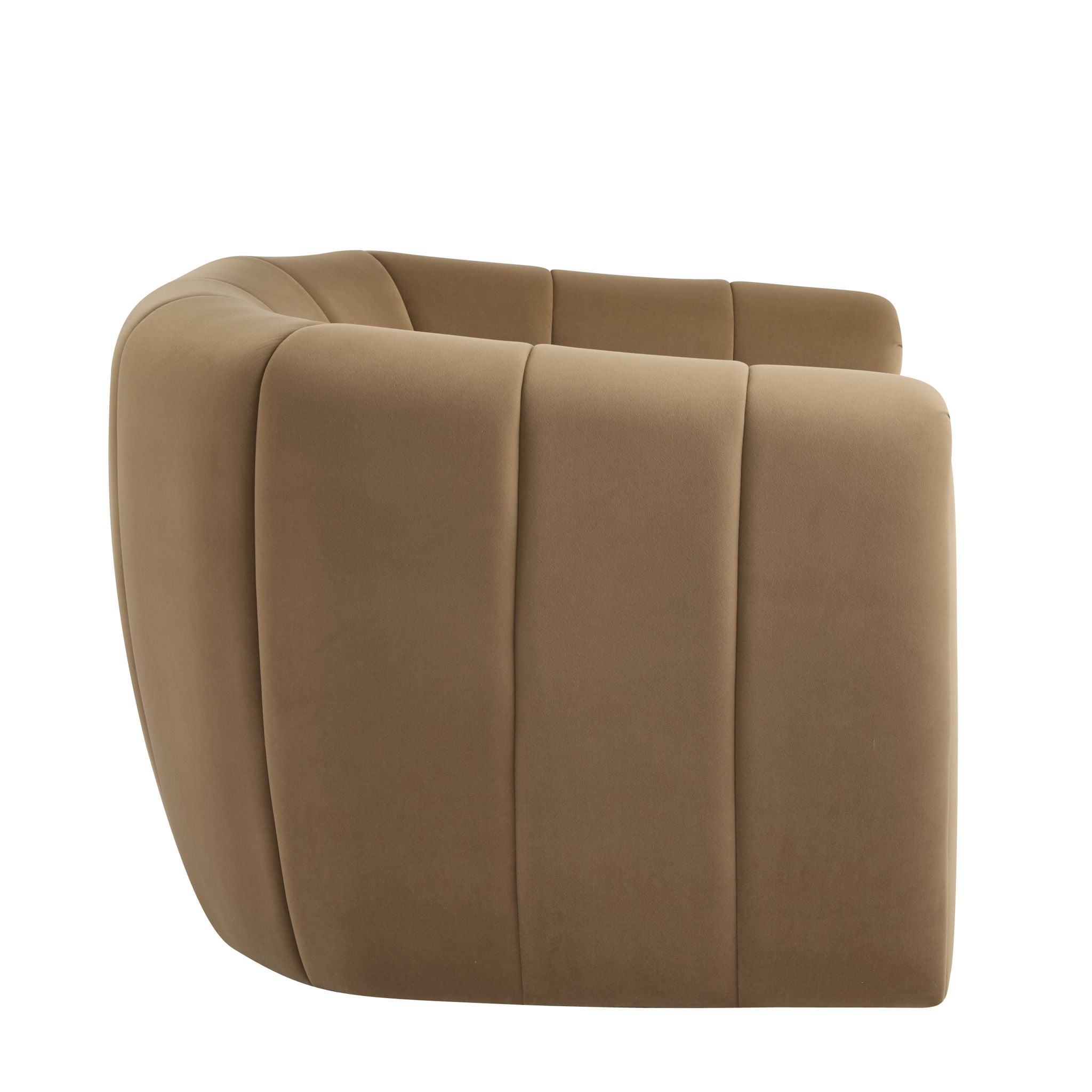 Serenizia - Upholstered Swivel Chair With Channel Tufted