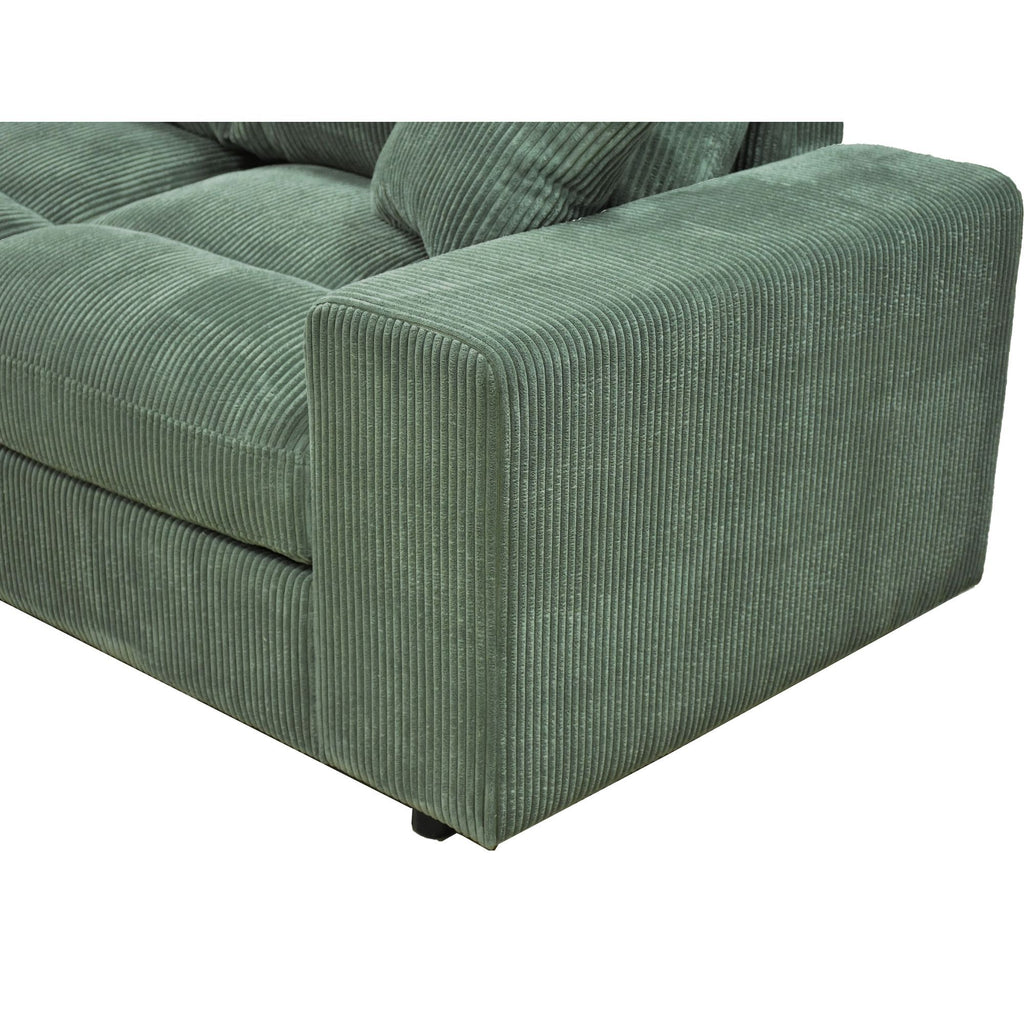 Sectional Sofa With 2 Ottomans And Toss Pillows