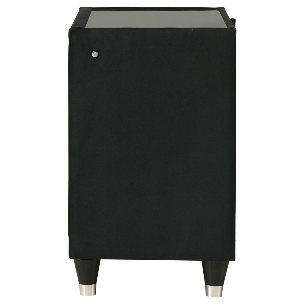 Mika - 2 Drawer LED Nightstand With USB