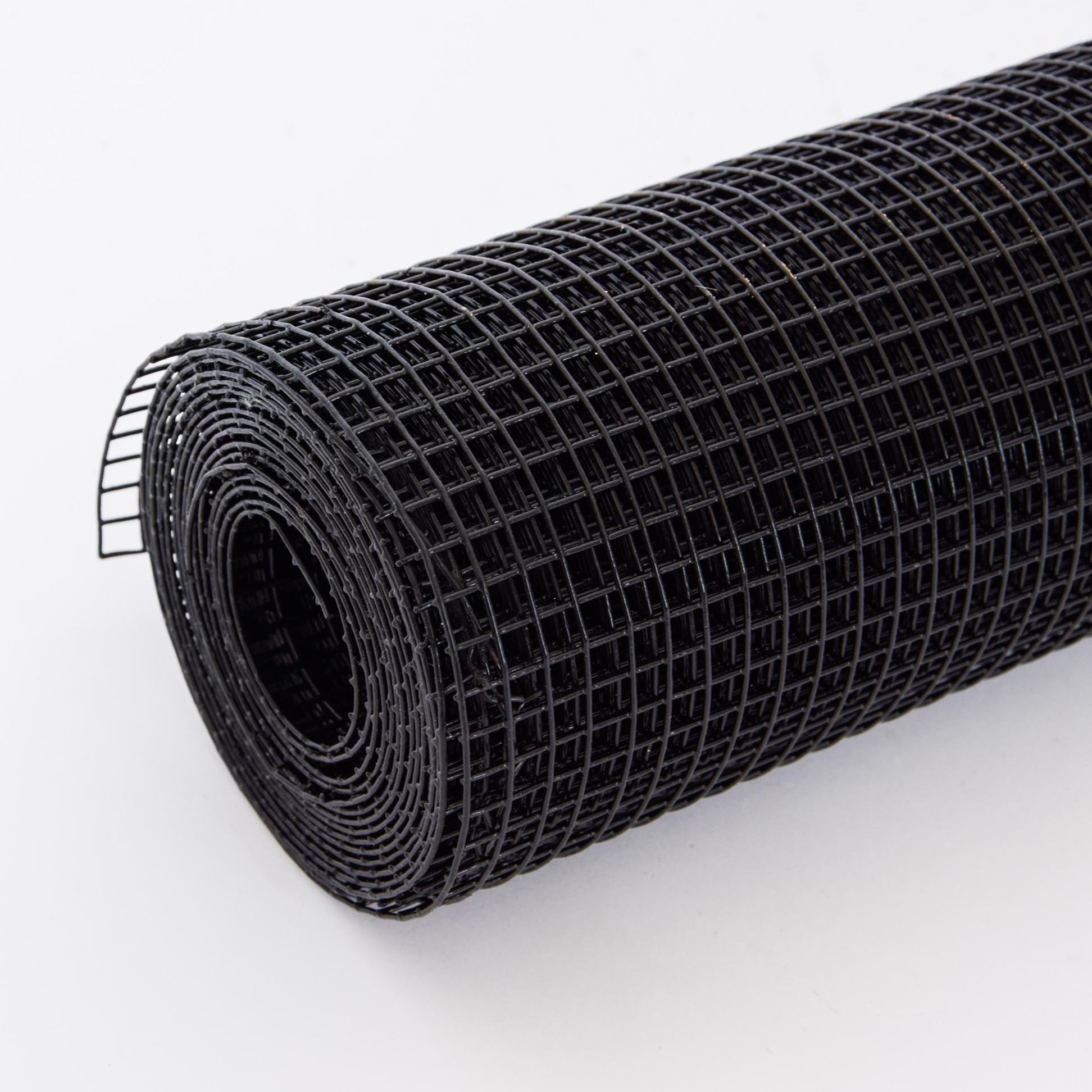 Vinyl Coated Hardware Cloth, Welded Wire Fence For Poultry & Home Improvement - Black
