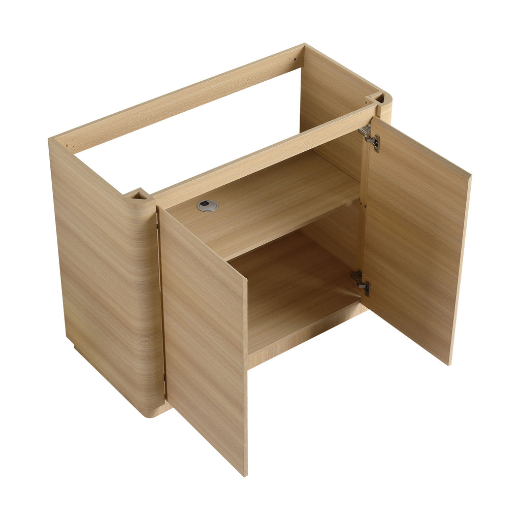 Freestanding Bathroom Vanity With Sink & 2 Soft Close Doors