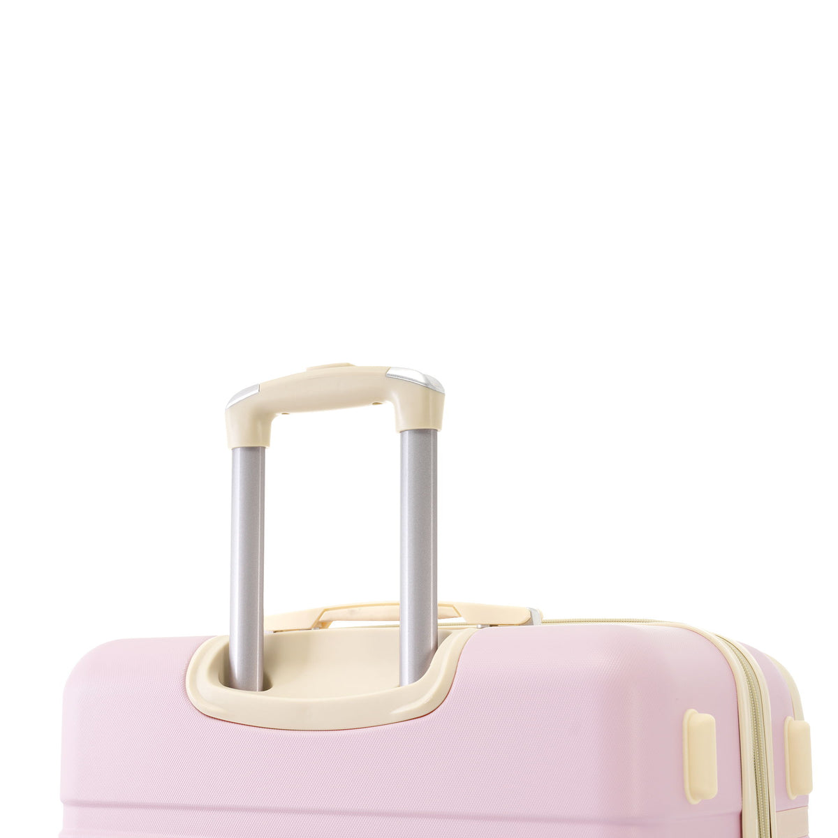Hardshell Luggage Set With Double Spinner Wheels, Tsa Lock, Lightweight Suitcase, 28" With Bags - Light Pink