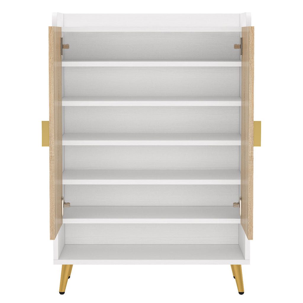 Shoe Cabinet With Doors, 7 Tier Storage Organizer