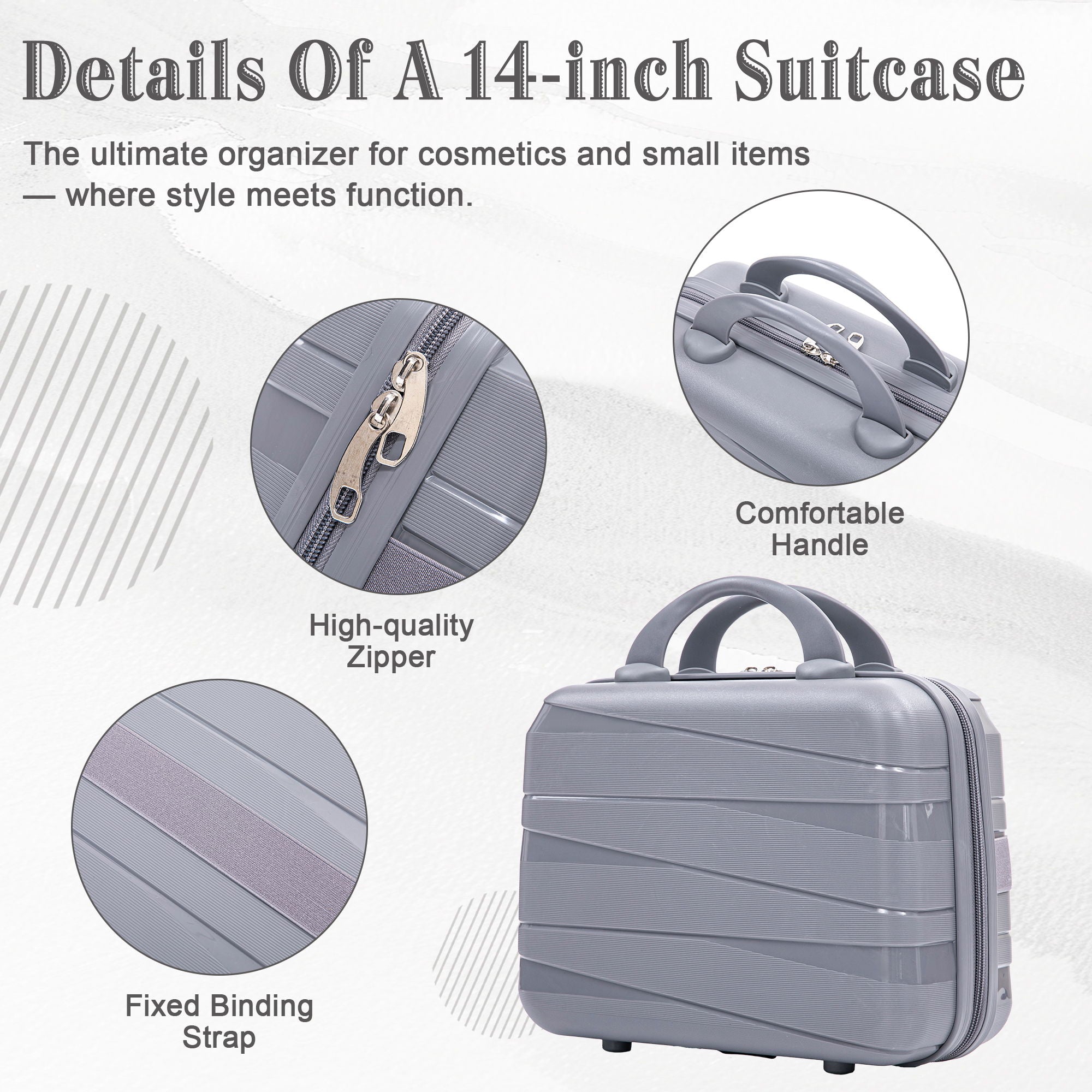 4 Piece Luggage Set, Combination Lock