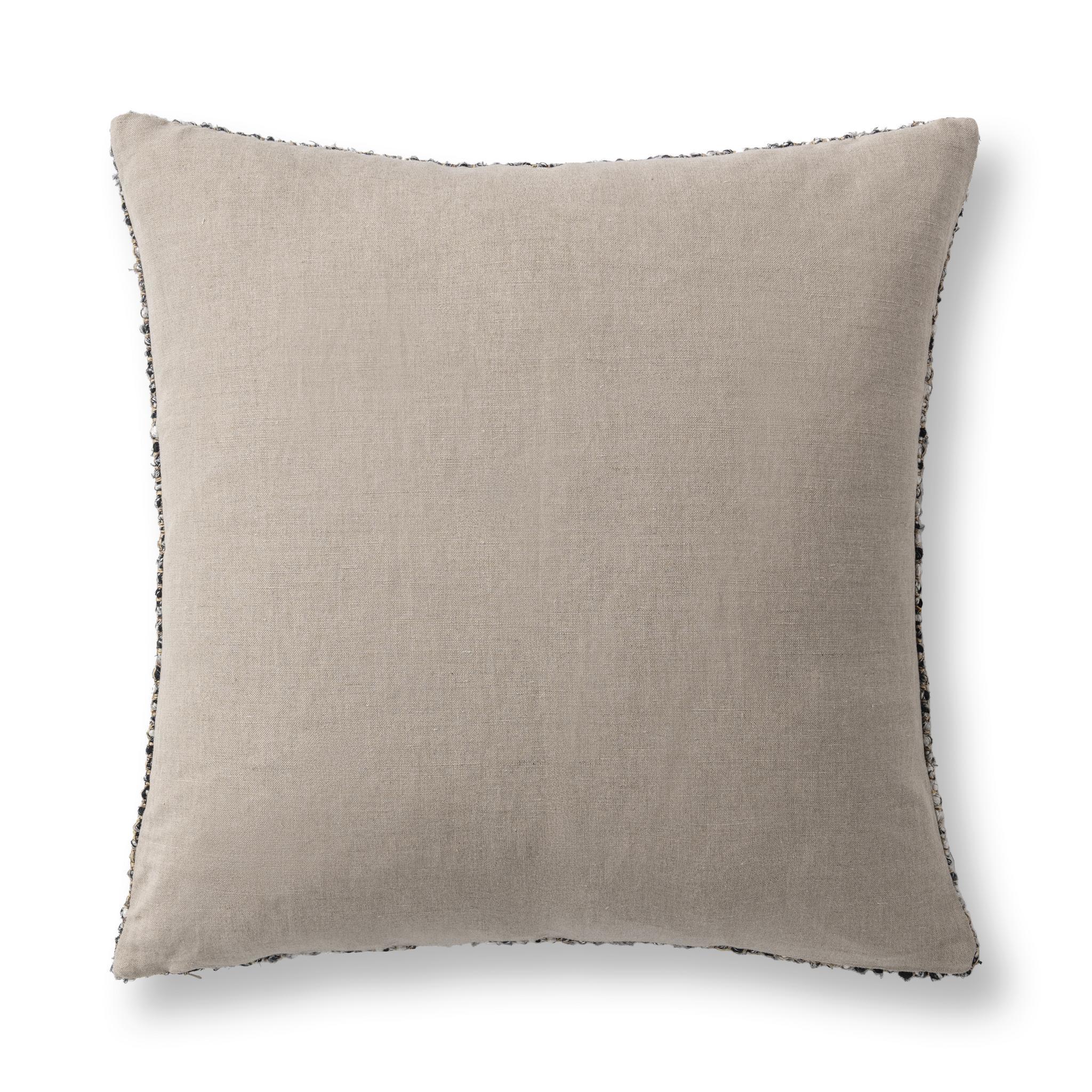 Villa Classics - Porter 22" x 22" Accent Pillow - Black / Ivory