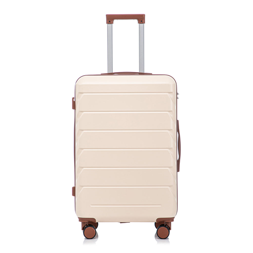 Hard Shell Luggage With Scratch Resistant Surface, 4 Wheels, Combination Lock & Side Hooks