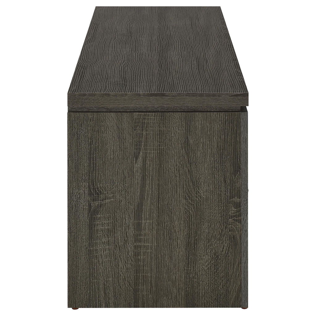 2 Drawer TV Console With Floating Top - Gray