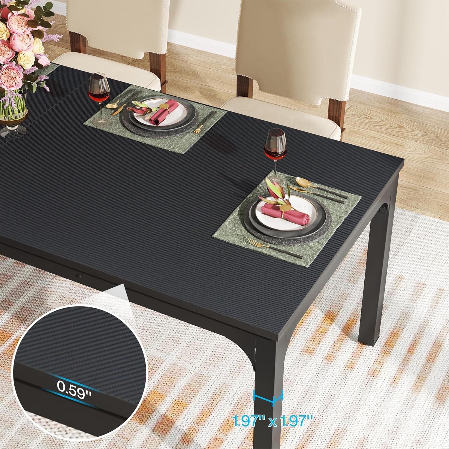 Rectangle Dining Table For 6 - 8 People