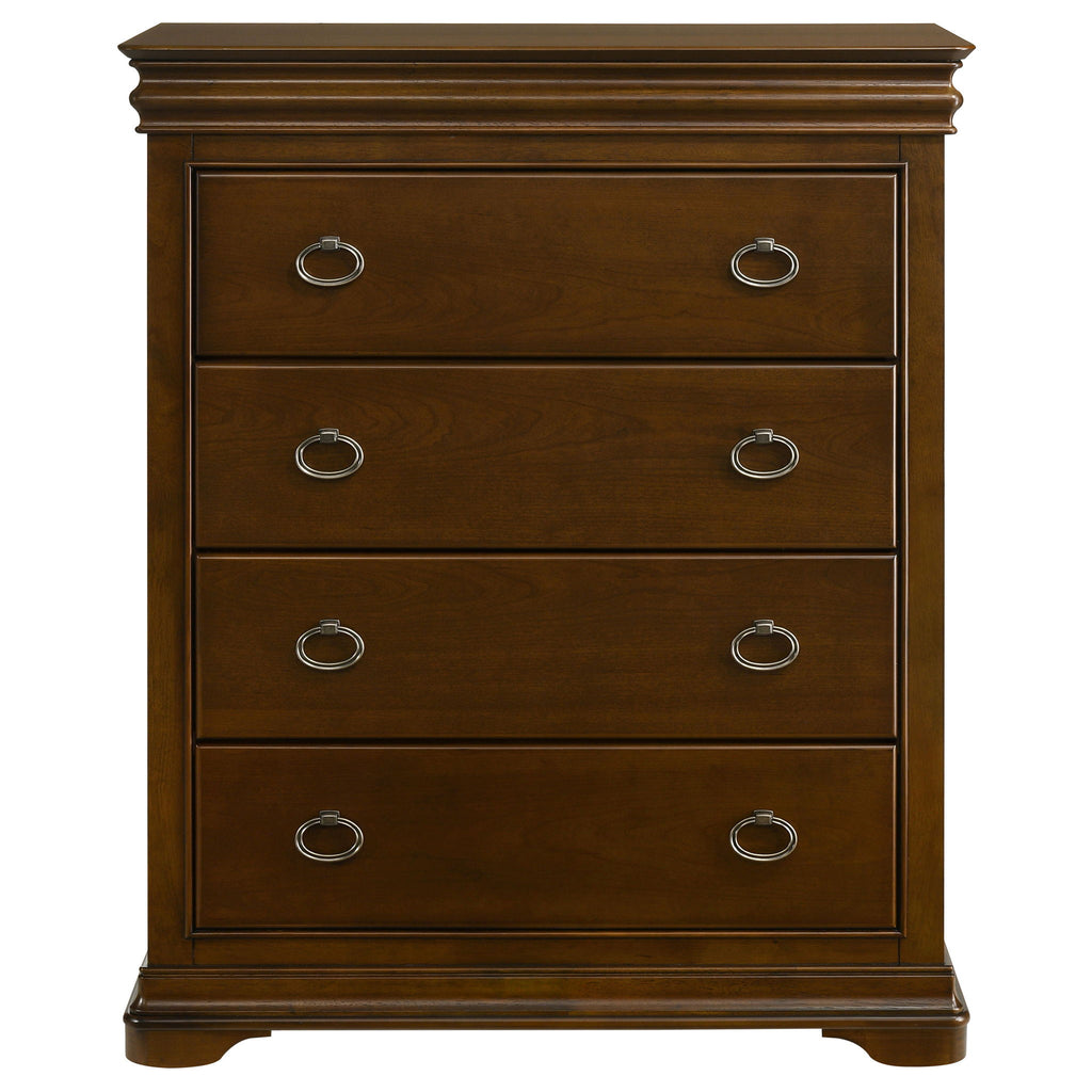 Leonide - 4 Drawer Chest - Cherry