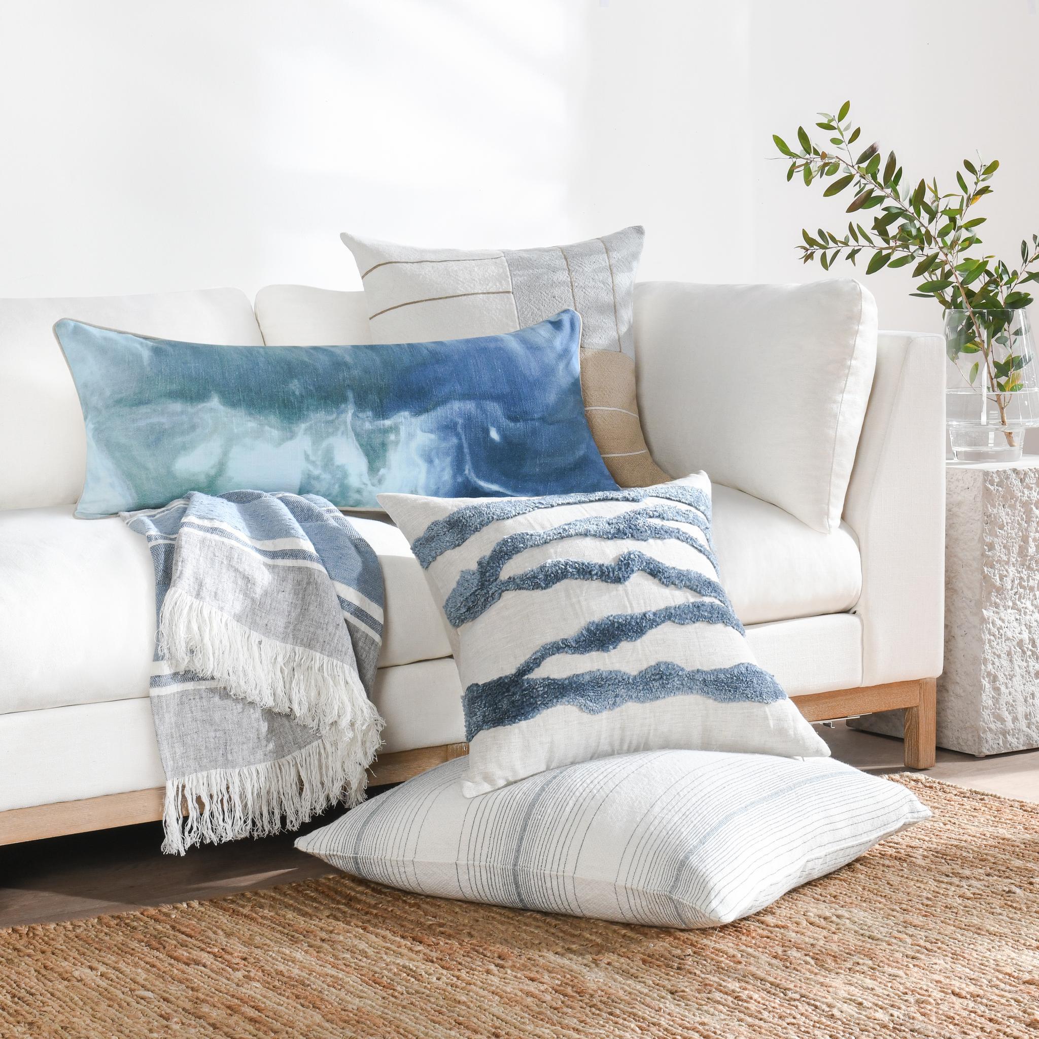 Theta - 26" x 26" ST Pillow - Capri Blue