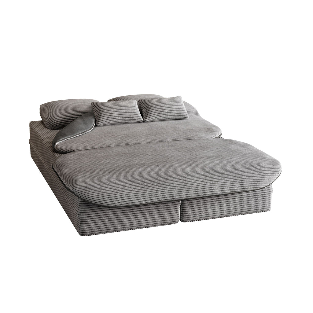 2 In 1 Foldable Sofa Bed With Multi Functional Blanket