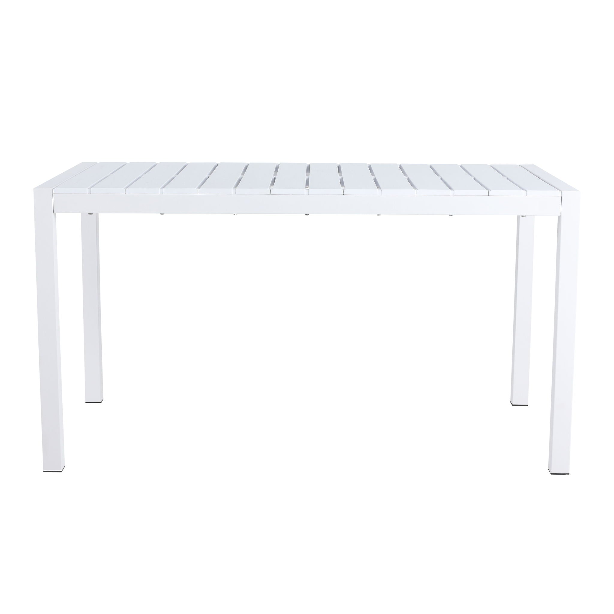 Modern Long Table, UV Resistant And Rust Proof - White
