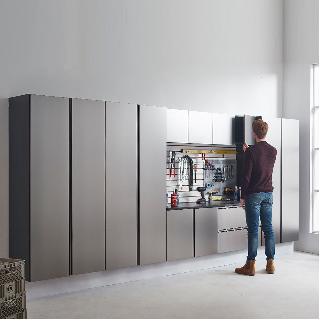 Nova Series - Drawer Wall Mounted Garage Cabinet - Dark Gray