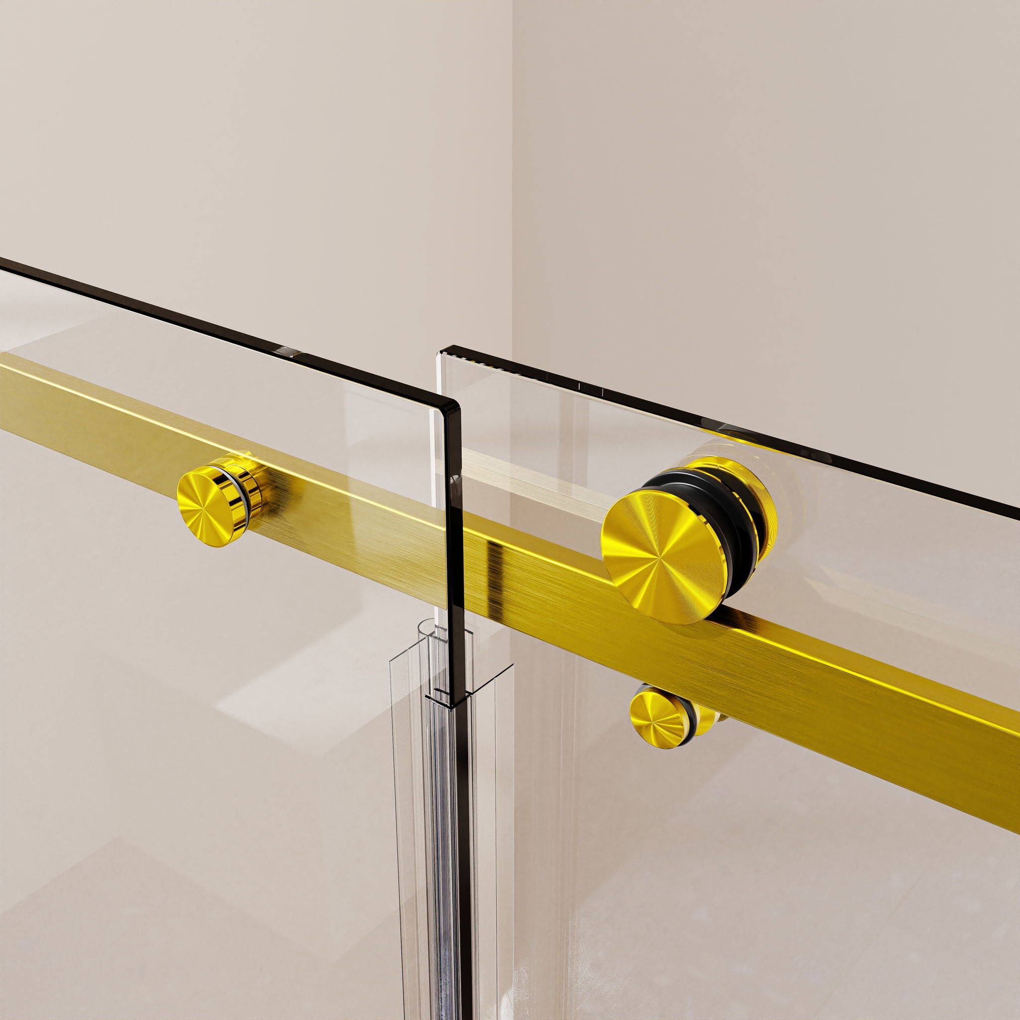 Frameless Single Sliding Shower Door, Sgcc Tempered Glass, Reversible