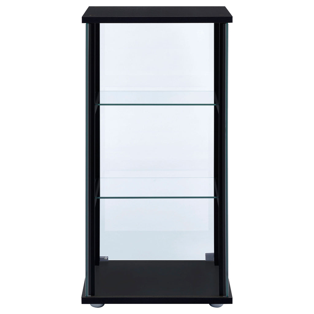 Callie - 3 Shelf Curio Cabinet - Black