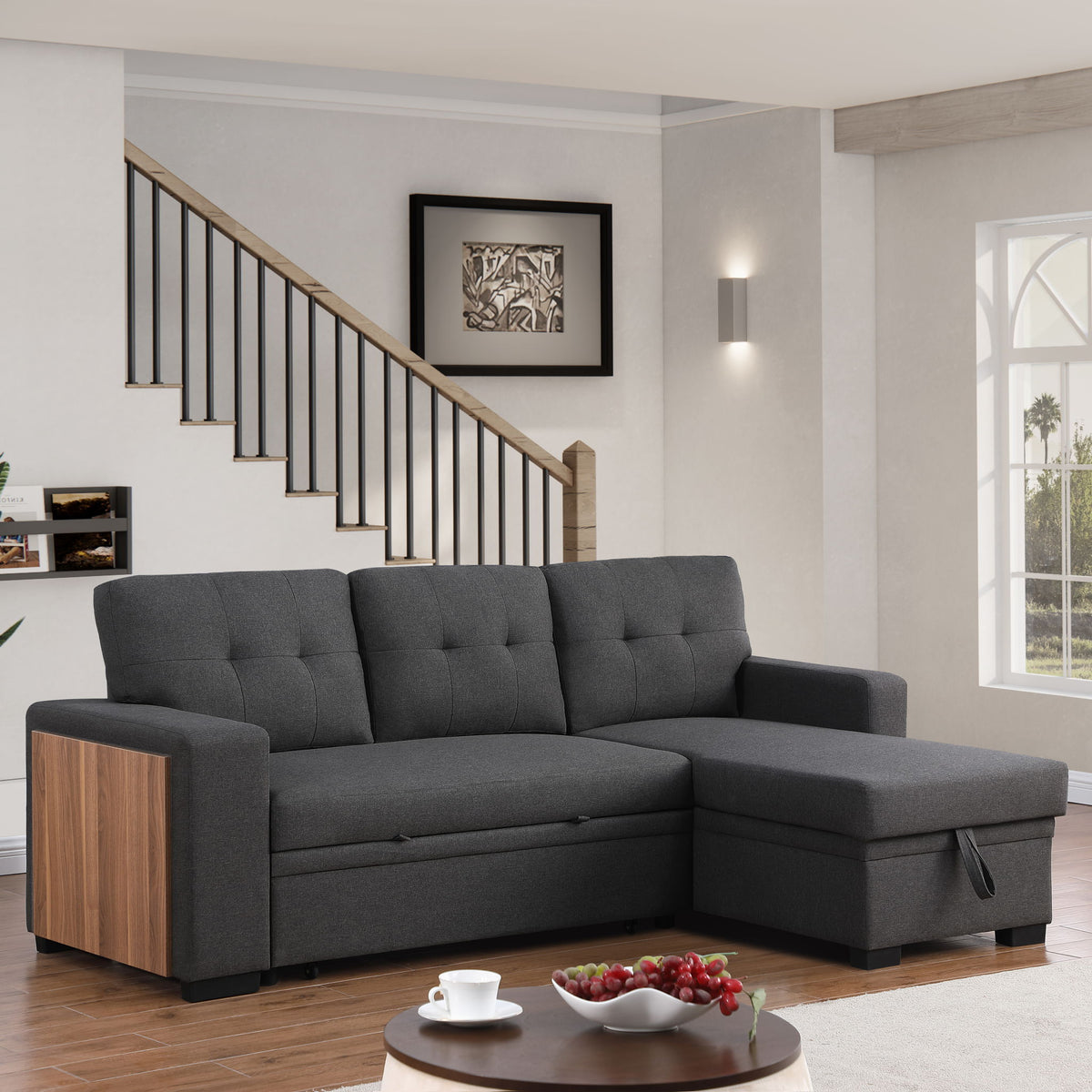 3 Piece Upholstered Sectional