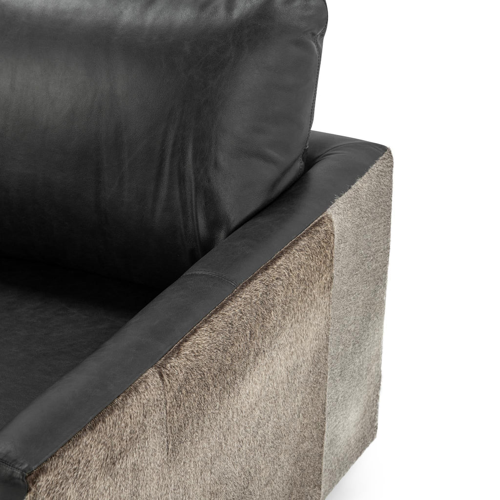 Lathe - Leather/Hide Accent Chair