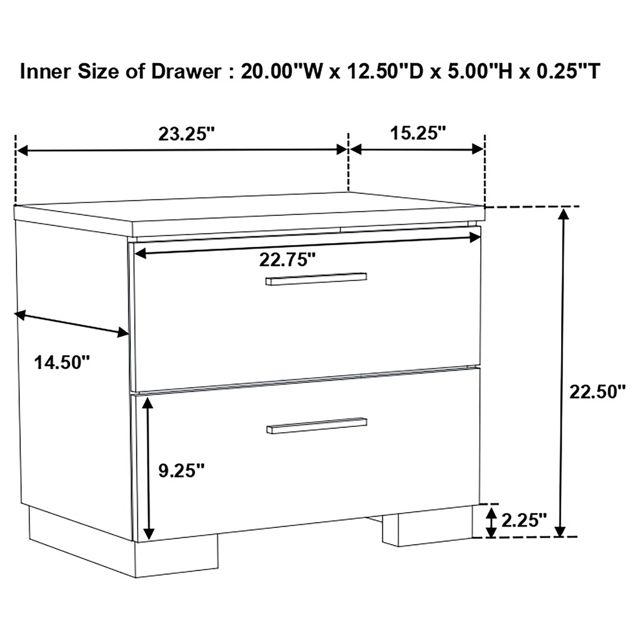 Dulcey - Bedroom Set With LED