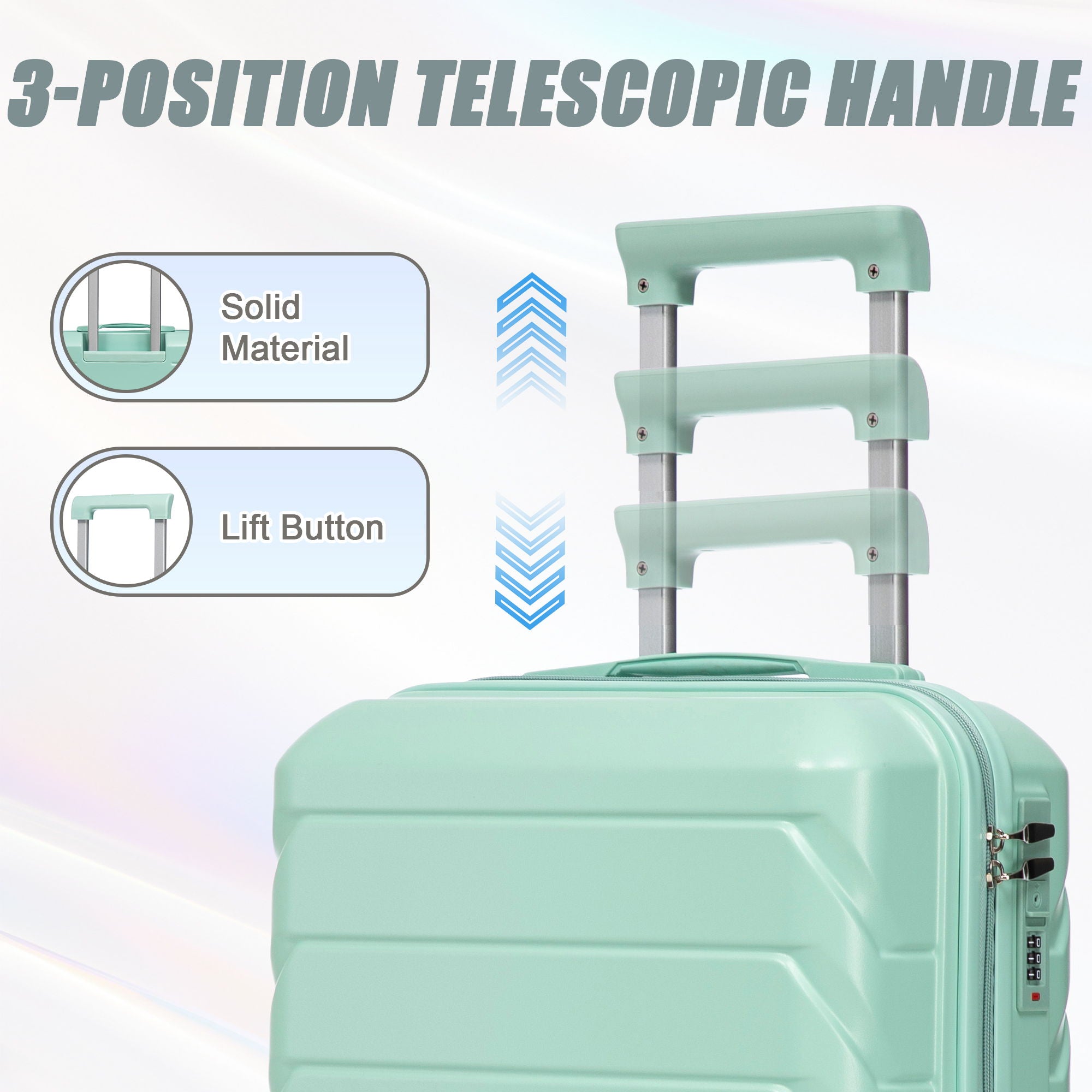 Spinner Luggage Set With Combination Lock