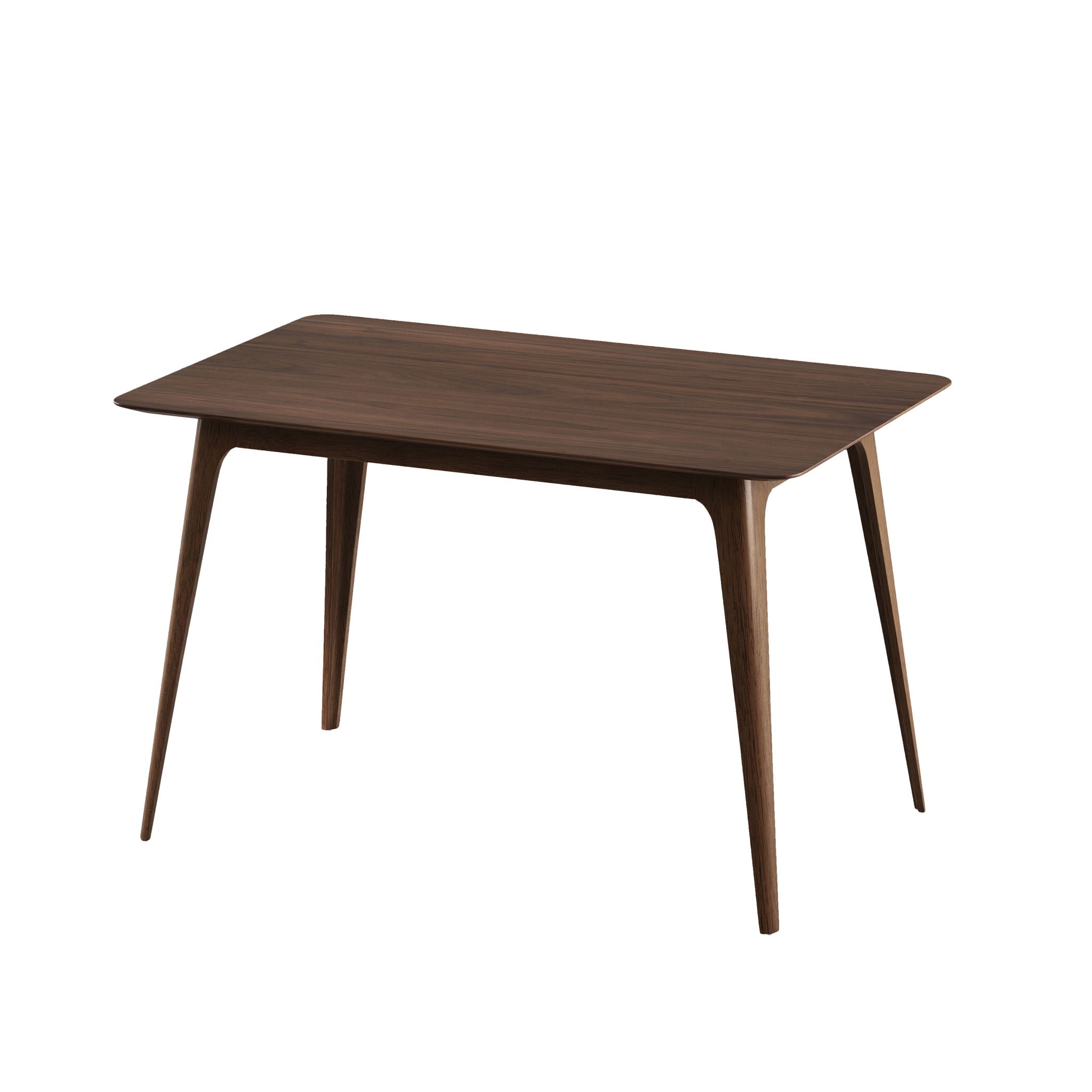 5 Piece Dining Set With 1 Table And 4 Upholstered Chairs - Walnut / Black