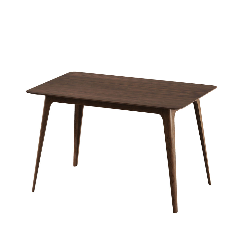 5 Piece Dining Set With 1 Table And 4 Upholstered Chairs - Brown / Walnut