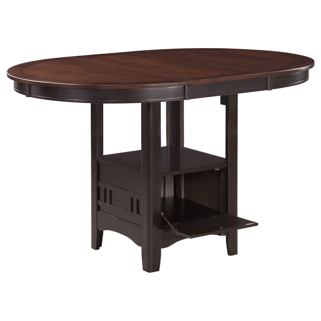 Avonlea - 5 Piece Set With Round Table And Upholstered Chairs - Chestnut