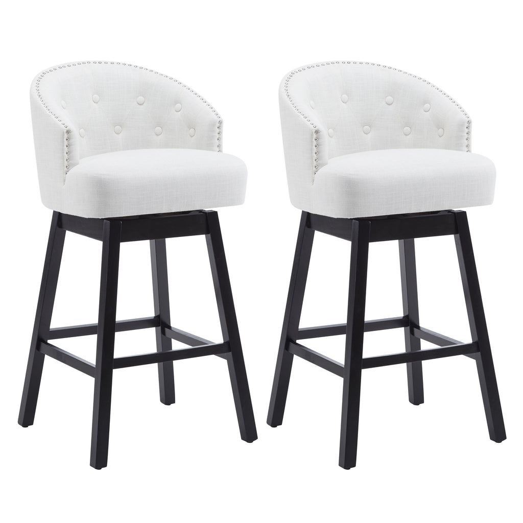 360 Degree Rotation Swivel Counter Stools (Set of 2)