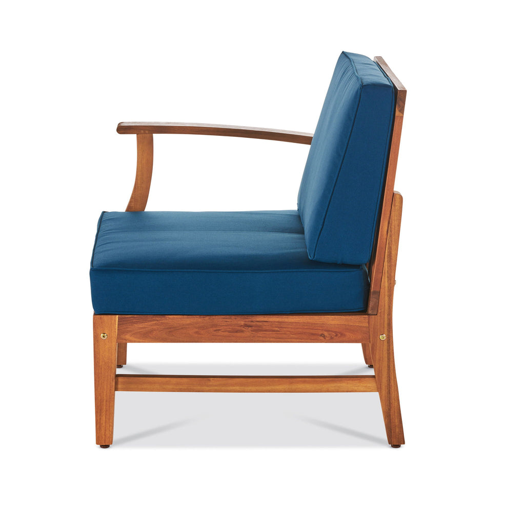 Perla - 5 Pieces Sofa Set - Blue