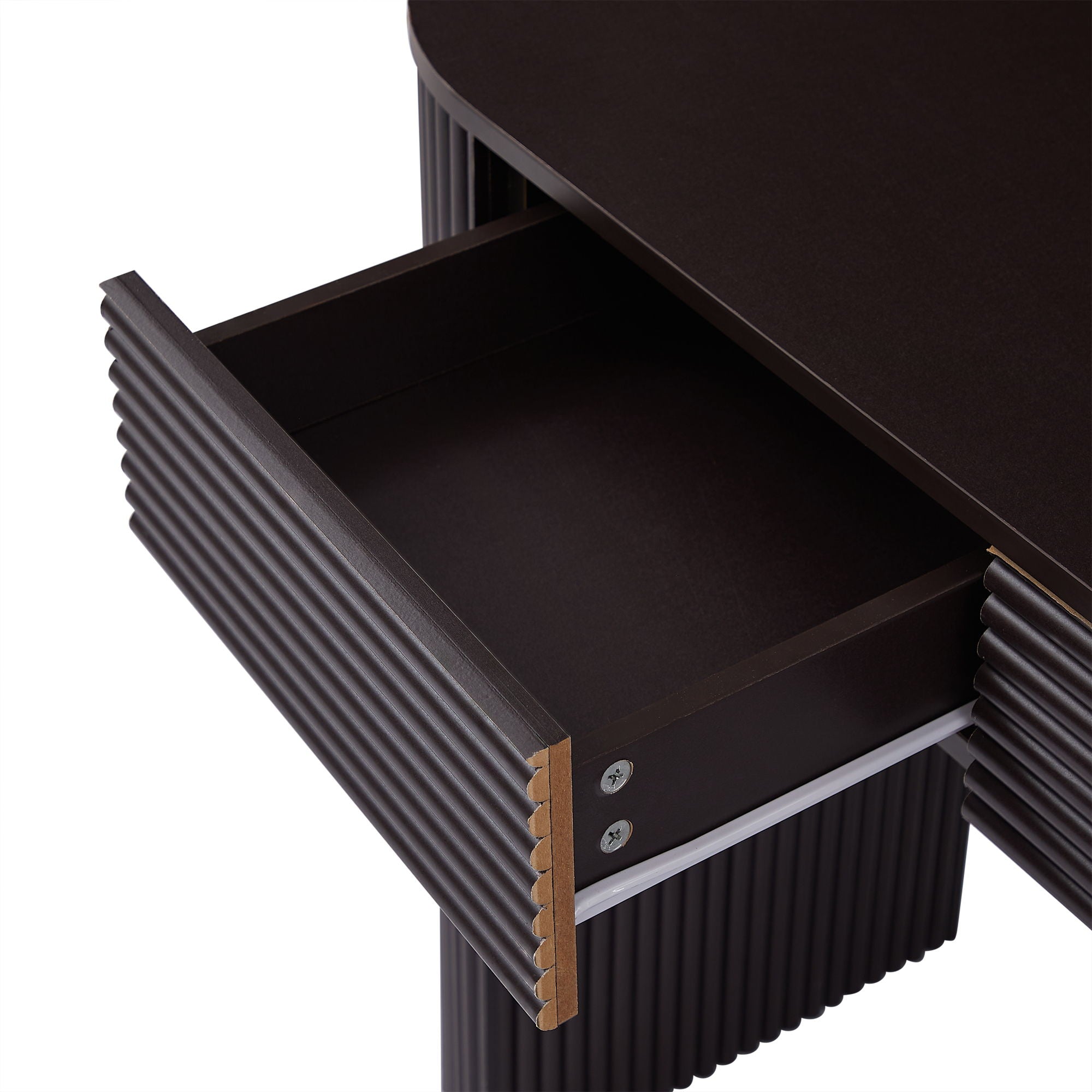 Retro Console Table With Storage, 3 Drawers