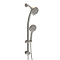 Multi Function Dual Shower Head System With 4.7" Rain Showerhead And Adjustable Slide Bar In - Brushed Nickel