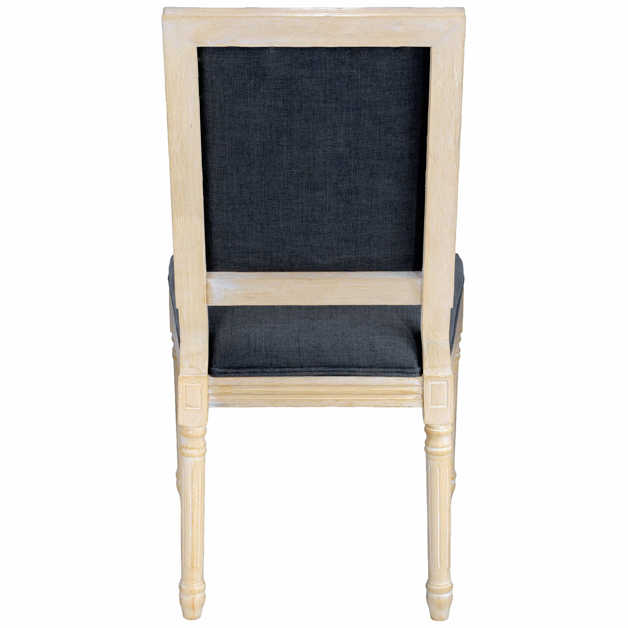 Dining Chairs With Upholstered Square Back (Set of 2)
