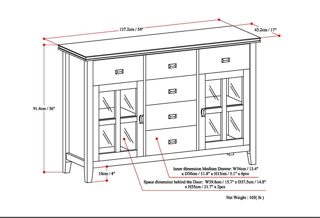 Artisan - Sideboard Buffet - Light Brown