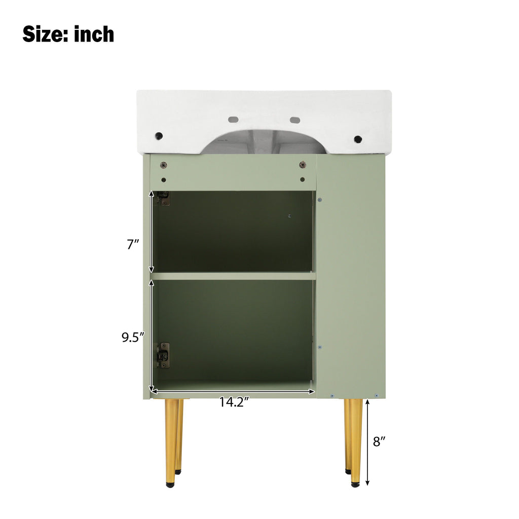 Bathroom Vanity, Combo Cabinet, Bathroom Storage Cabinet, Single Ceramic Sink