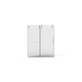 Frameless Shower Door, Sliding Shower Door, Premium 5 / 16" (8 Mm) Thick Tempered Glass Shower Enclosure With Towel Bar, Double Side Easy Clean Coat, Finished With Buffer
