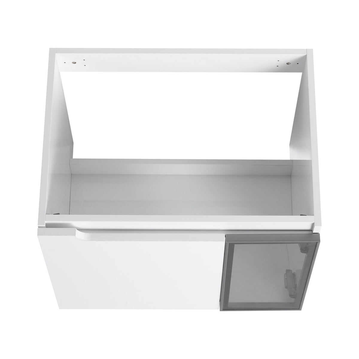 Wall Mounted Bathroom Vanity With Sink, 2 Soft Close Doors, Cabinet & Half Door