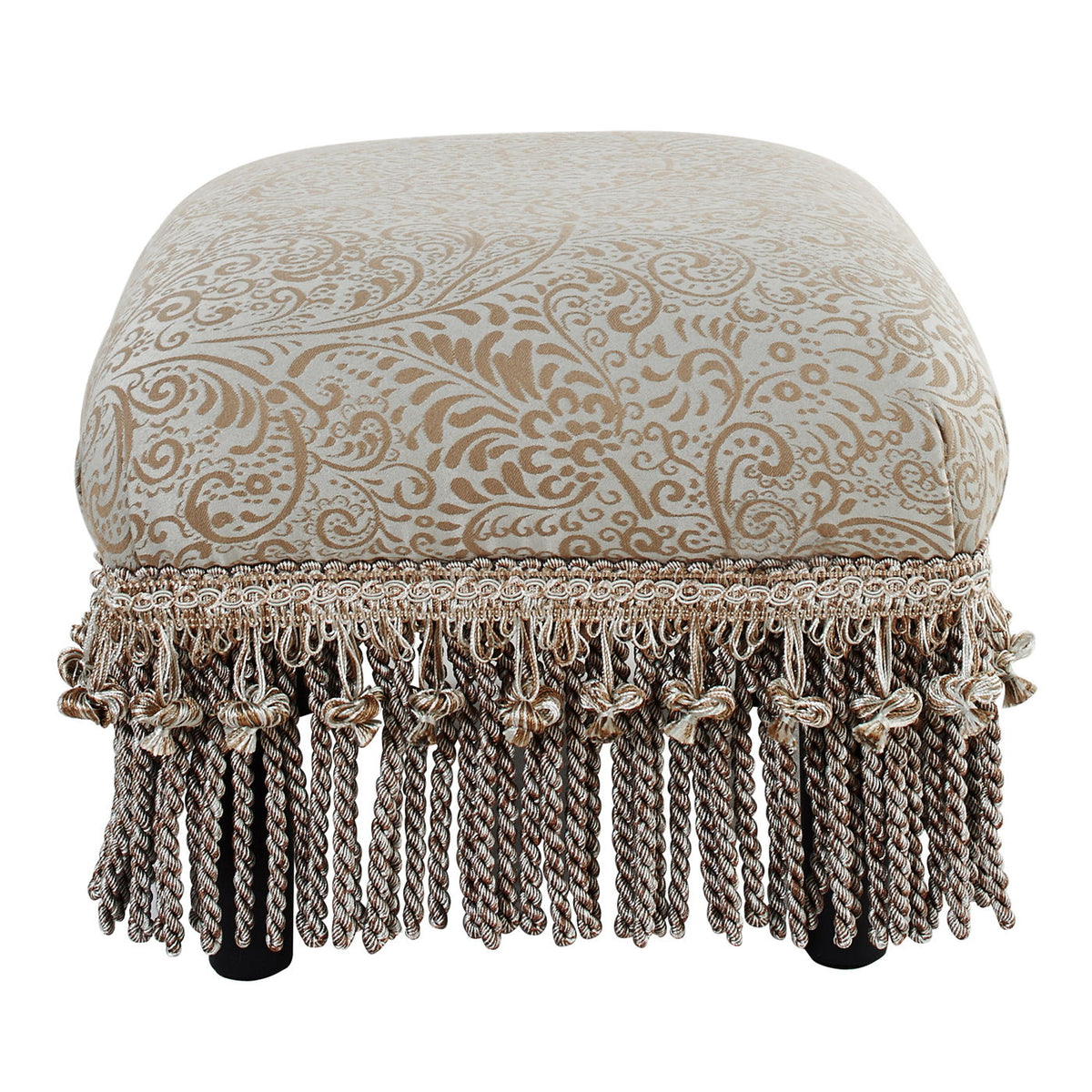 Fiona - Accent Footstool Ottoman - Beige
